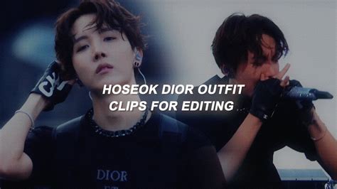 hoseok dior outfit clips (lysy osaka) 